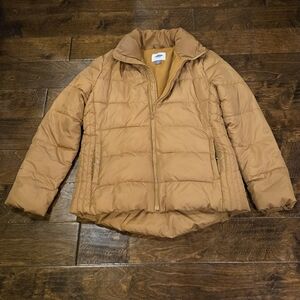 Old Navy Puffer Coat Size L Mustard